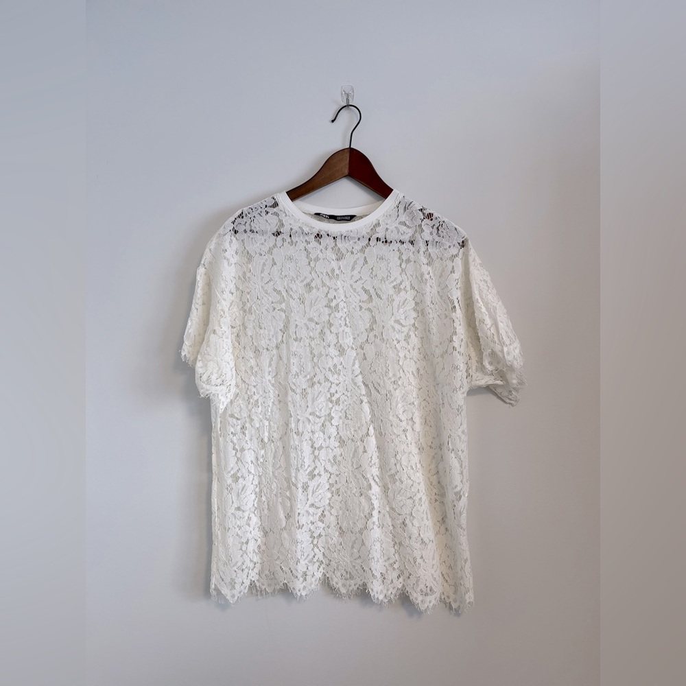 Zara oversized boho style top